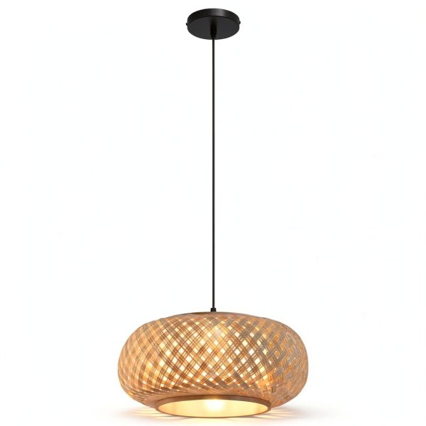 Parrot Uncle Bamboo Pendant Lamp Rustic Design Adjustable-6
