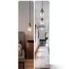 Pavo Glass Pendant Light Black Gold Adjustable Kitchen-5