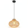 Parrot Uncle Boho Rattan Pendant Light Handwoven Adjustable-4