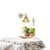 Parrot Uncle Gold Rattan Wall Light Modern Rustic Decor-1