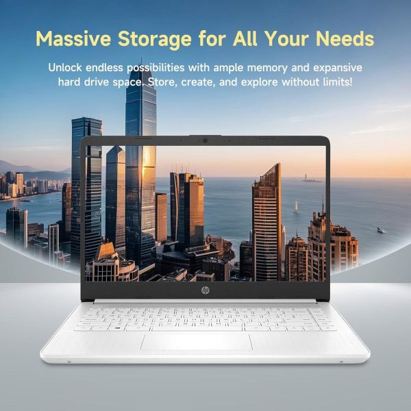 HP 14 Laptop Intel Celeron 16GB RAM Fast Charge Student-4